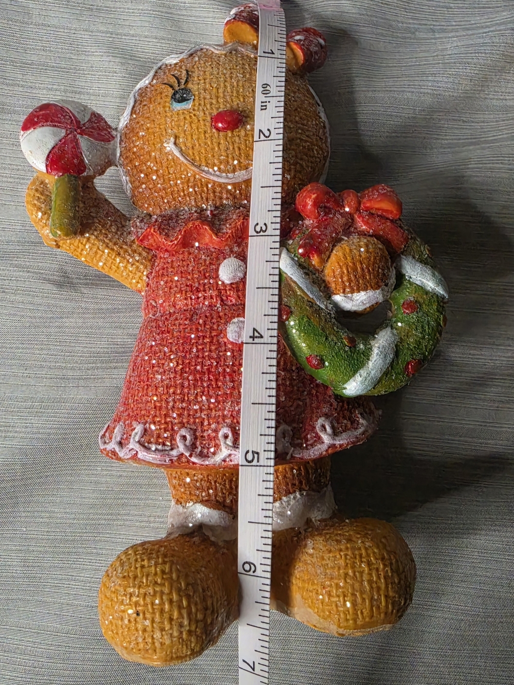 Source Unknown Red & Green Gingerbread Couple Holiday Figurines - Picture 3 of 4